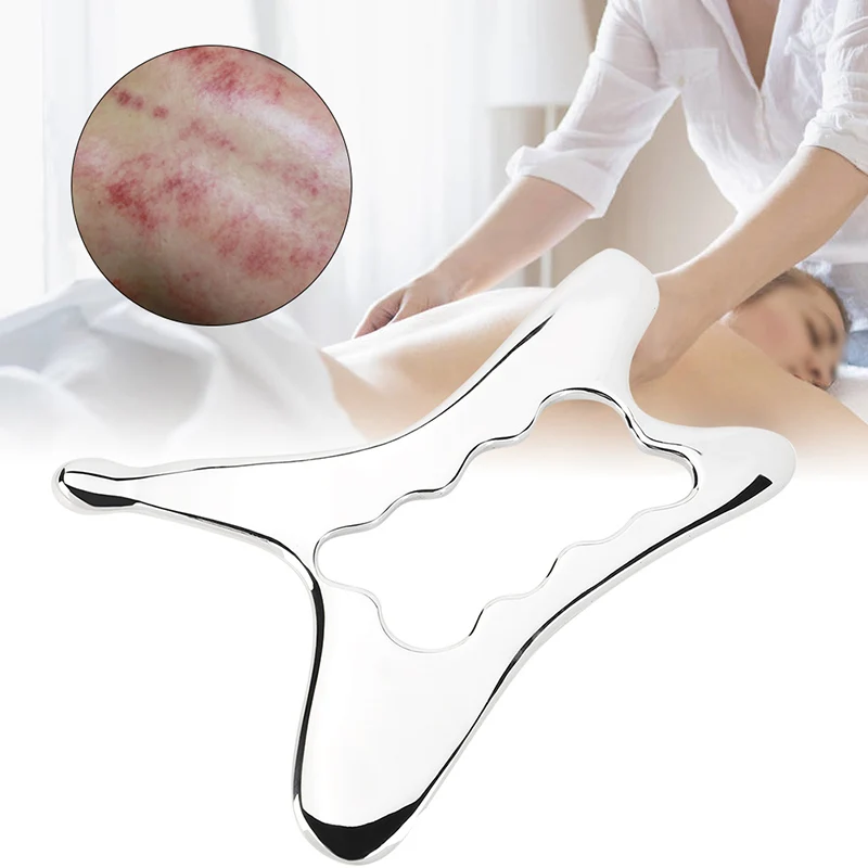 

Quality Fascial Knife Guasha Therapy Massager IASTM Tool Stainless Steel Scraping Plate Myofascial Release Fitness Massager