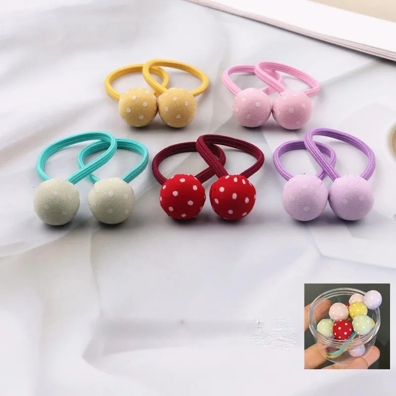 2pcs /set Bonito pompones para cabello niña, gomas pelo pequeñas elasticas gomillas  pelo niña goma pelo niña infantil coleteros pompones niña de pelo goma pelo  bebe accesorio para cabello - AliExpress