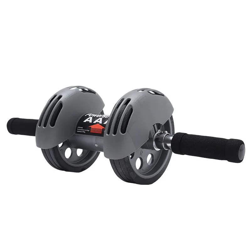 

Two-Wheel Power Roller Resilient Abdominal Wheel Belly Holding Waistcoat Line Exercise Abdominal Crunch Board Mute Wheel AB Rock