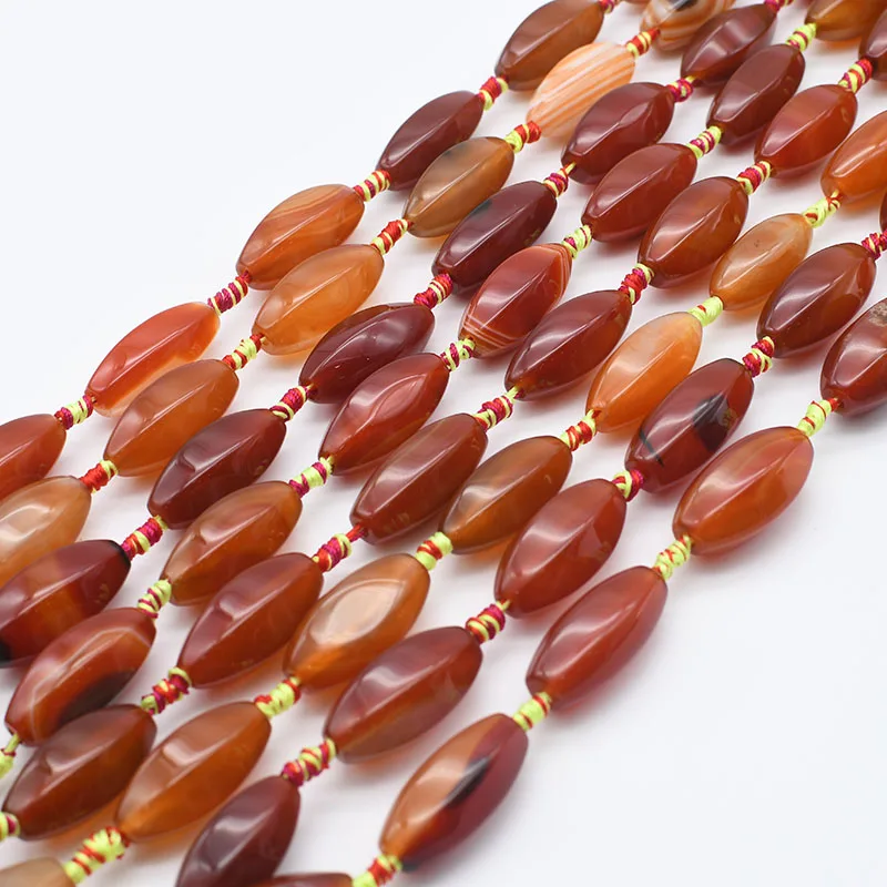 2strands/lot Faced smooth Oval Candy color agate natural stone beads For DIY Necklace Bracelet Jewelry Making 15
