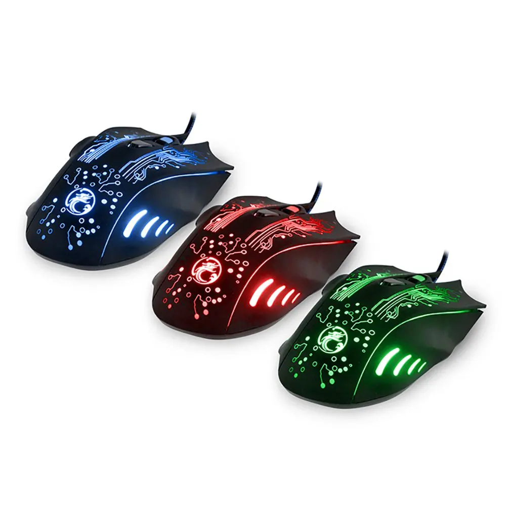 IMice Проводная игровая мышь компьютерная мышь USB тихий геймер мыши 5000 dpi ПК Mause 6 кнопок эргономичная волшебная игра мыши X9 для ноутбука