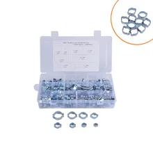 Перекрестная граница горячая Распродажа 160-11 Спецификация Гальванизированный зажим с двумя ушками топливный хомут для трубы/Жидкий трубопровод соединение