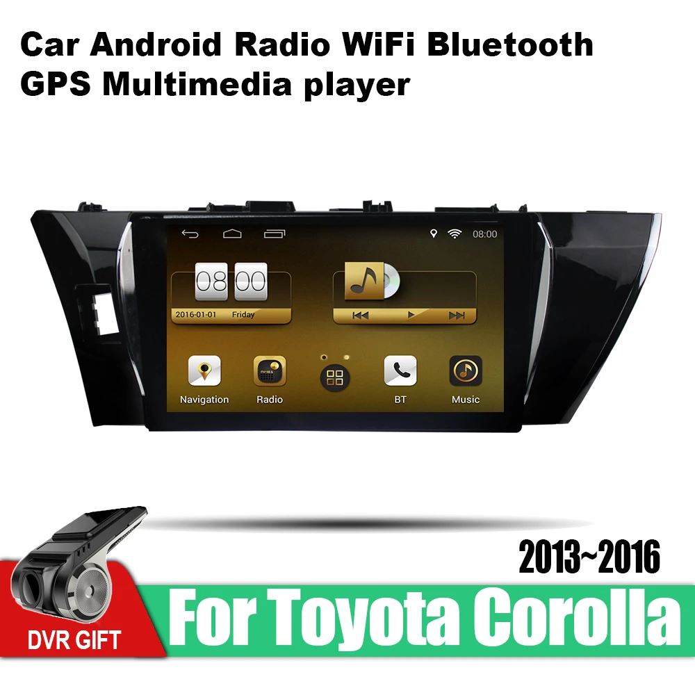 ZaiXi Android автомобильный мультимедийный GPS навигатор 2 din для Toyota Corolla E160 E170 2013 ~ 2016 vedio