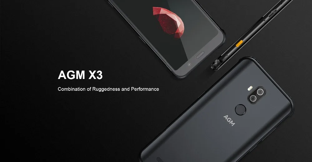 AGM X3 IP68 JBL настроенные динамики смартфон 5,9" экран 4100 мАч Android 8,1 NFC Беспроводное зарядное устройство AGM& JBL-Cobanding мобильный телефон