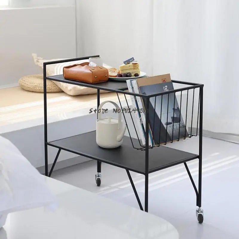 Nordic simple dining car wrought iron household storage storage