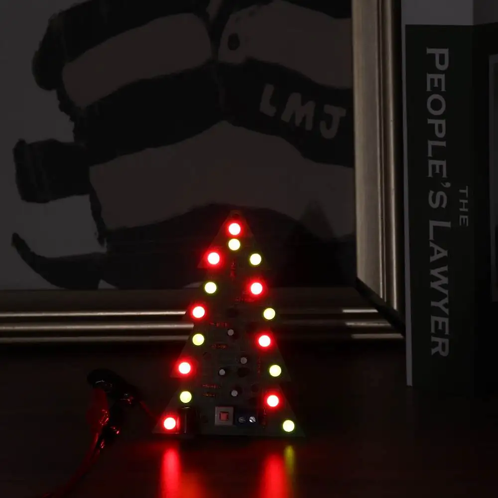 Assemb светодиодный 16 светодиодный цветной светильник для рождественской елки DIY USB мощный электронный 2D декоративный светильник для детской елки
