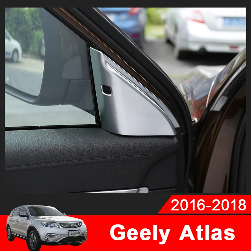 

Front Door Window Inner Triangle A Colum Cover Trim Decoration Accessories For Geely Atlas Boyue Emgrand NL-3 2017 2018 2019