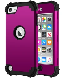 Heavy Duty Hybrid Shockproof Protective Case - PC and TPU (Purple black)