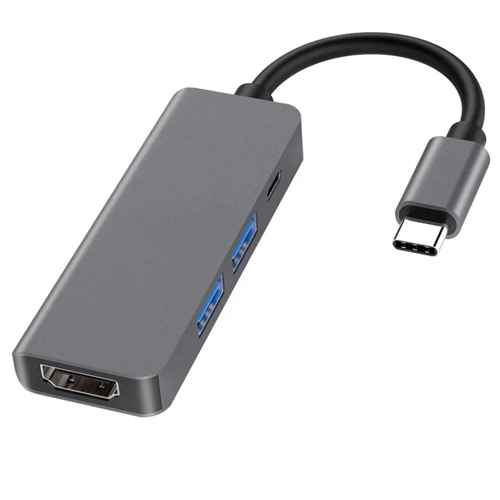 Type-C к HDMI Usb четыре в одном док-станция Мощность PD Tv проектор многофункциональный 4K конвертер внешние аксессуары