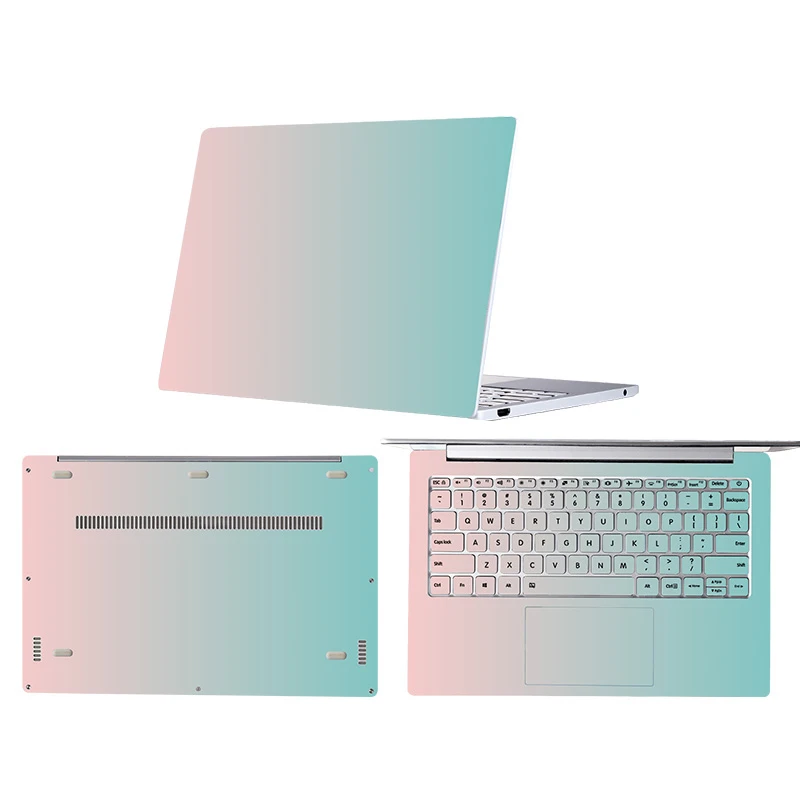 Vinyl Stickers for Xiaomi Mi Air 13.3 12.5 Pro 15.6'' Gradient color Laptop Skin Stickers for Xiaomi RedmiBook 14 inch decals