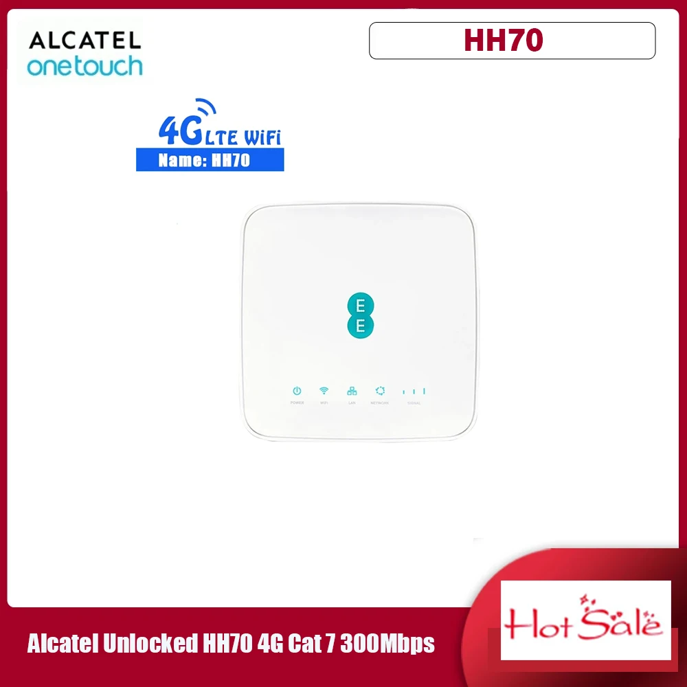 Alcatel разблокированный LinkHub HH70 EE HH70V Cat 7 300 Мбит/с FDD TDD беспроводной маршрутизатор. 4G