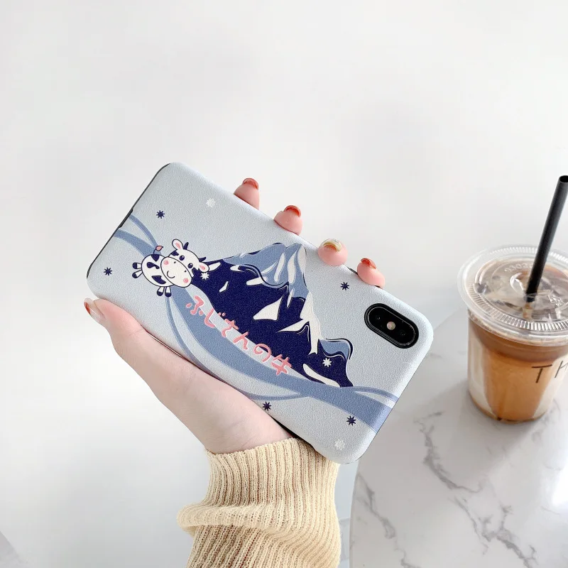 Suitable for Japanese Korean Cute Cartoon Bear iphonexs/MAX/XR Phone Case iPhone 8/7 Plus Men And Women 6 S