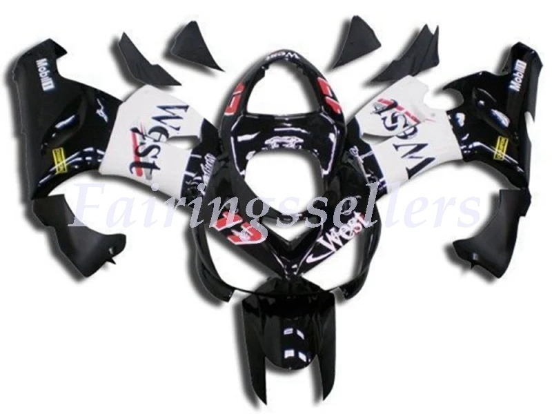 OEM Quality Injection Mold Motorcycle New ABS Fairings kits Fit For kawasaki Ninja ZX-6R ZX6R 636 2005 2006 05 06 Green - Цвет: black White