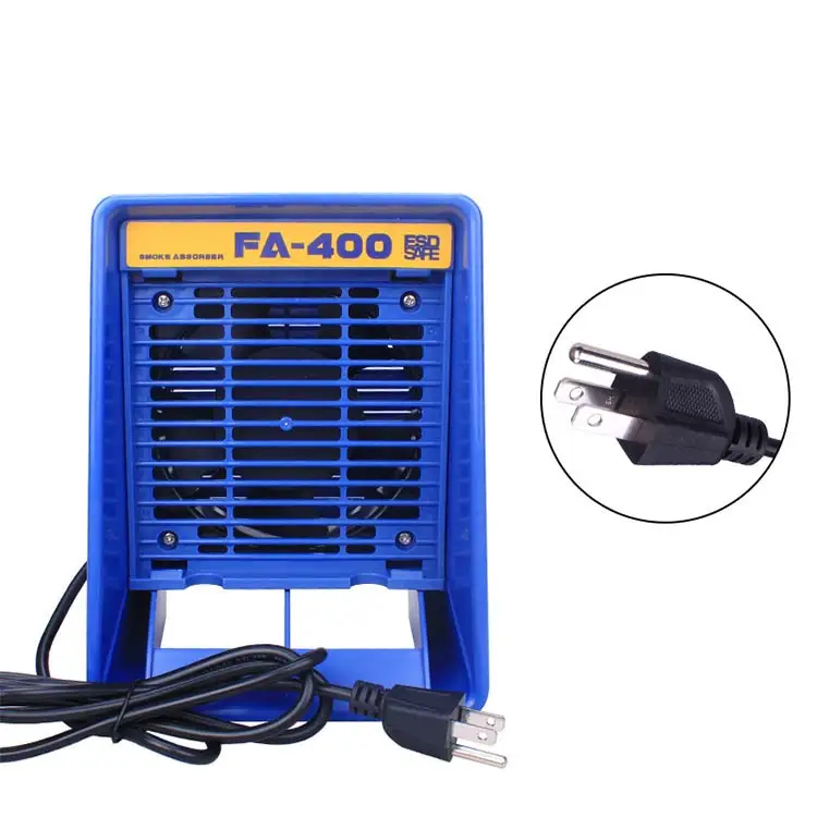 220V/110V FA-400 Solder iron Smoke Absorber ESD Fume Extractor Smoking Instrument with 5pcs free Activated Carbon Filter Sponge electronics soldering kit