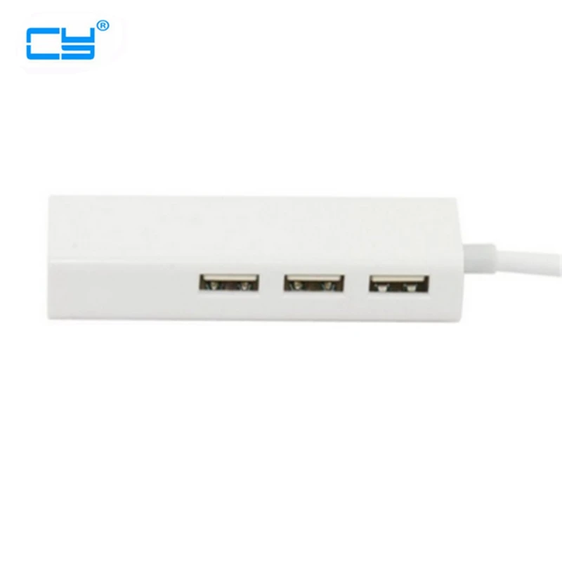 Multifunction USB-C Type-C HUB with Ethernet LAN port for PC tablet USB3.1 convertor 1 male to 3 USB female and RJ45 port
