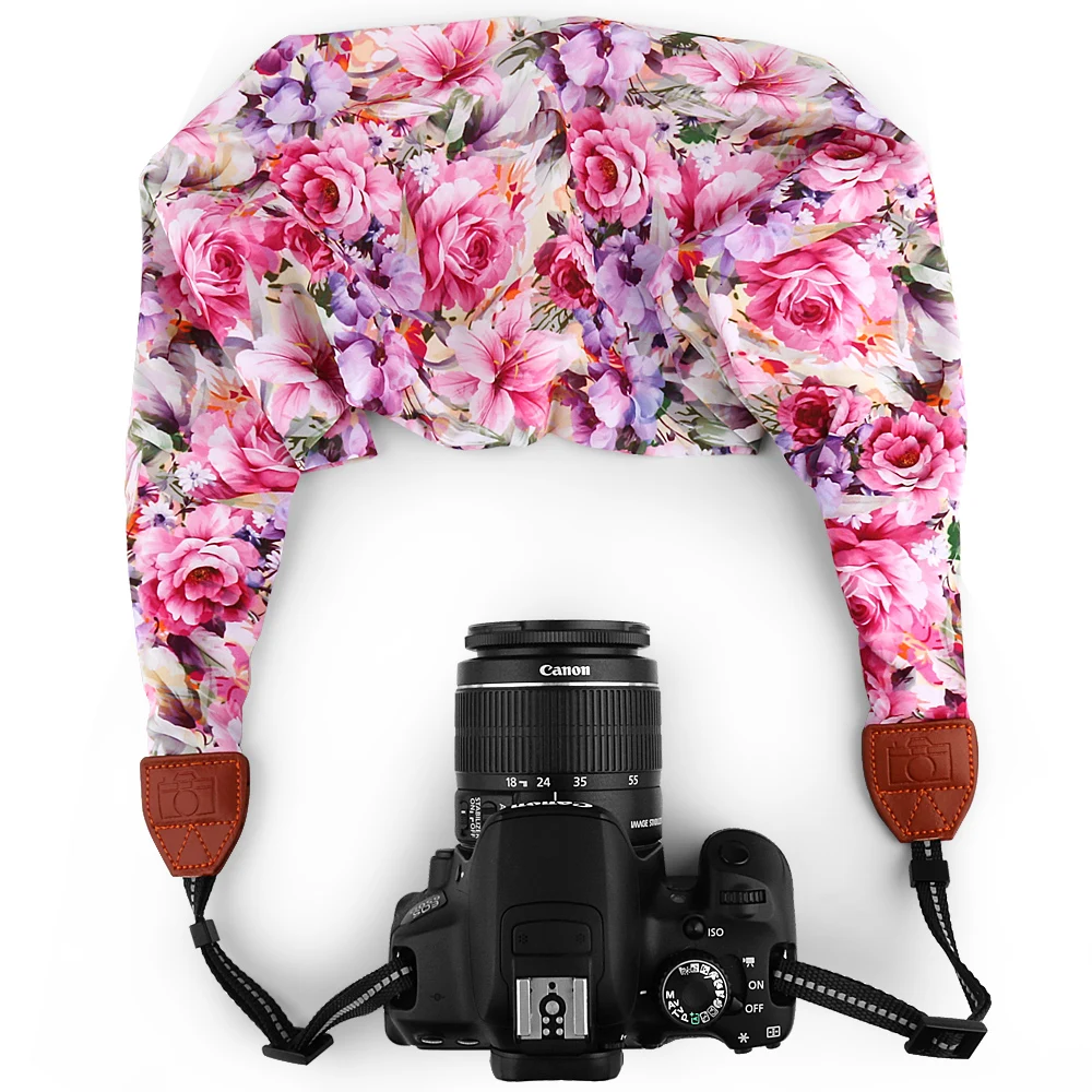 Универсальный Регулируемый плечевой шейный ремень для DSLR камеры ткань