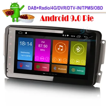 

8" DAB+ Android 9.0 for Mercedes C/CLK/G Class W209 Vito Viano Car Stereo WiFi 4G Sat Nav Radio OBD Car GPS Navigation player