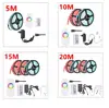 5m-100m WiFi/IR/2.4G Touch LED Strip Light RGB SMD 2835 5050 RGBW/RGBWW 60leds LED Strip Tape DC 12V+ Remote Control+ Adapter EU ► Photo 3/6