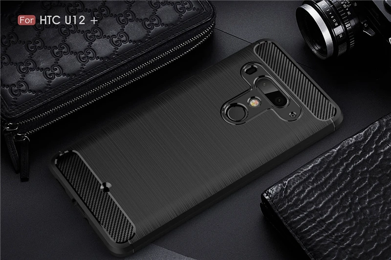 Роскошный противоударный чехол с кольцом для htc 12 plus U11 life EYEs plus, полное покрытие для htc Desire 12 Plus, кобура из углеродного волокна