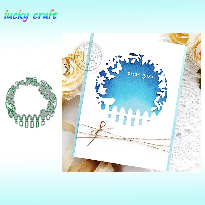 

Round wreath Metal Cutting Dies for DIY Scrapbooking Embossing Paper Card Album Decoration Crafts Dies Cut 2019