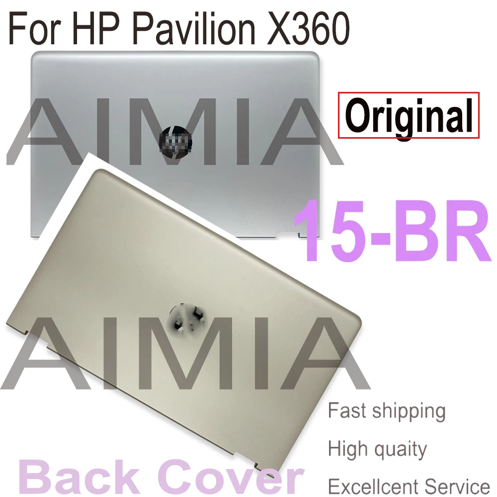 

15,6 ''оригинальная задняя крышка для HP Pavilion X360 15-BR, верхняя крышка корпуса, задняя крышка ЖК-дисплея 924499-001 924500-001 924501-001 924502-001