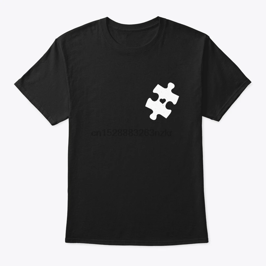 Мужская футболка Love Autism Puzzle Piece Pocket женская | одежда