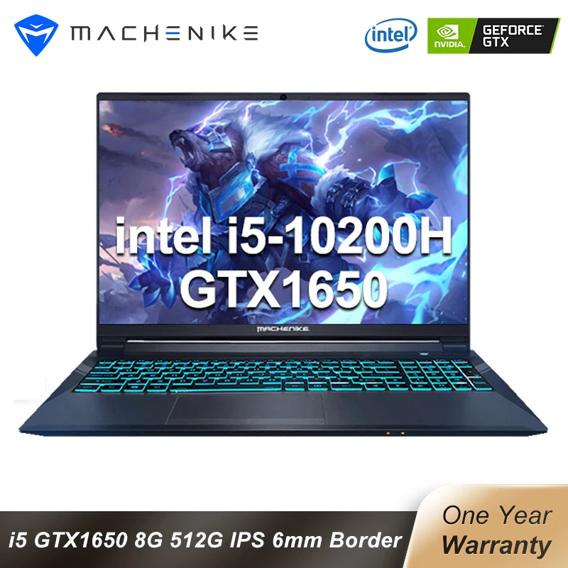 Backlit-Keyboard Laptop-Core Gaming I5 10200h Machenike T58 Gtx 1650 SSD Ultra-Border