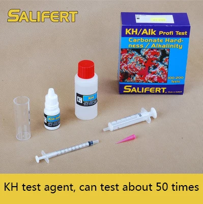 Salifert Seawater Tester Coral Cylinder Water Quality Test CA MG KH NO3 PO4 NO2 PH K SR B English Manual
