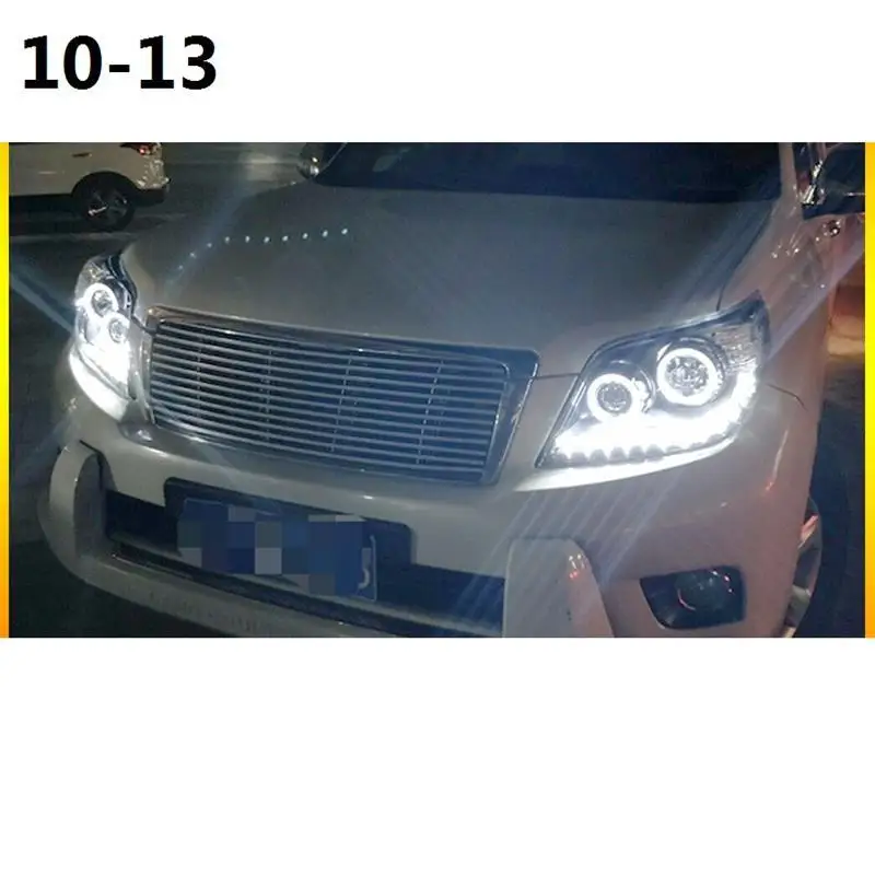 Лампа дневного света авто Drl аксессуар Led Cob автозапчасти фары Задние Автомобильные фары в сборе 10 11 12 13 для Toyota Prado