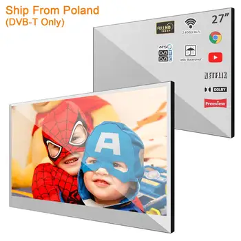 

Souria 27 inch Android 7.1 Waterproof LED Mirror TV Smart for Bathroom in Wall (Ship From Poland- DVB-T)