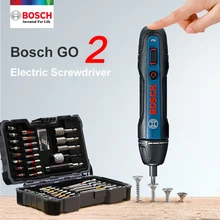 Bosch-destornillador eléctrico Go 2, Taladro Inalámbrico recargable, Herramientas Eléctricas multifunción para el hogar, 3,6 V