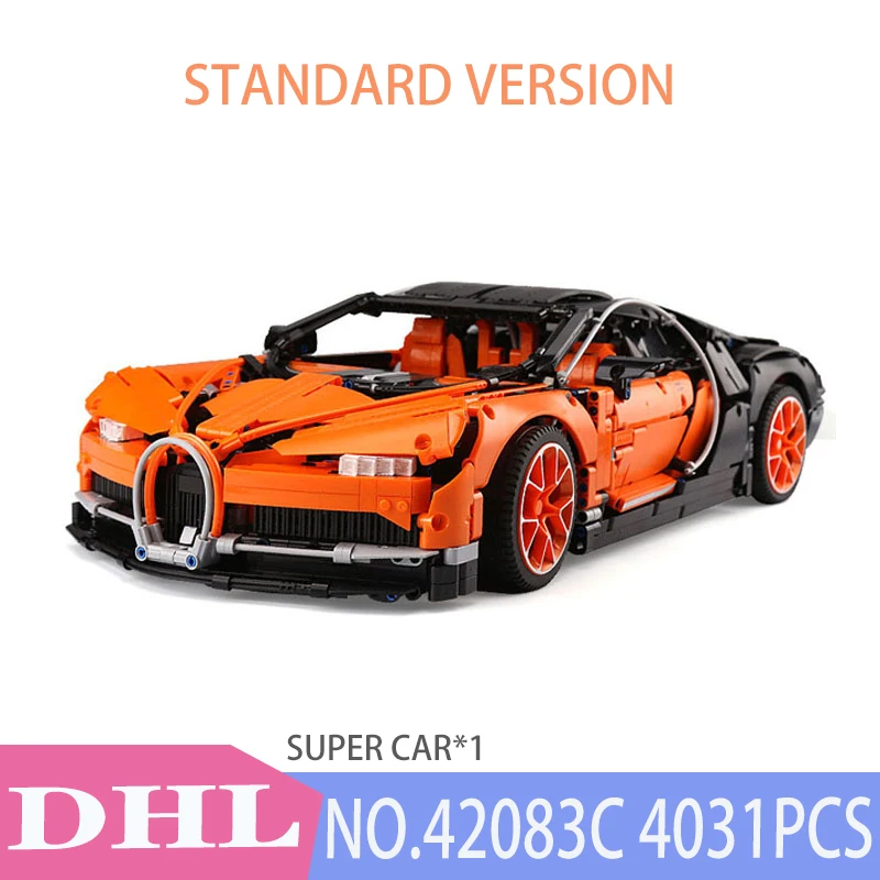 Technic Car Series Supercar Bugattis модель строительные блоки Наборы кубиков детские игрушки, совместимые с IegoSet 42083 подарки в сборе