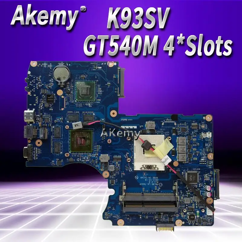 PBL80 LA-7441P K93SV GT540M 1 ГБ Материнская плата Asus LA-7441P K93SV K93SM K93S K93 X93S X93SV Материнская плата ноутбука Тесты ОК