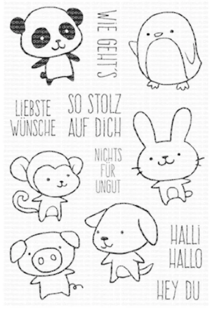 

German Transparent Clear Stamp for DIY scrapbooking seal Card Making C594