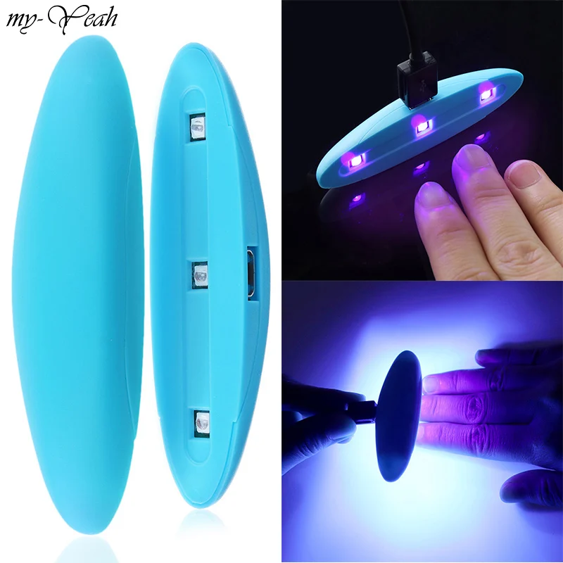 

my-Yeah 3W Portable Nail Art USB Mini Gel Polish Dryer Light Nail Gel LED Curing Lamp PC & ABS UV Lamp Machine Manicure Tool