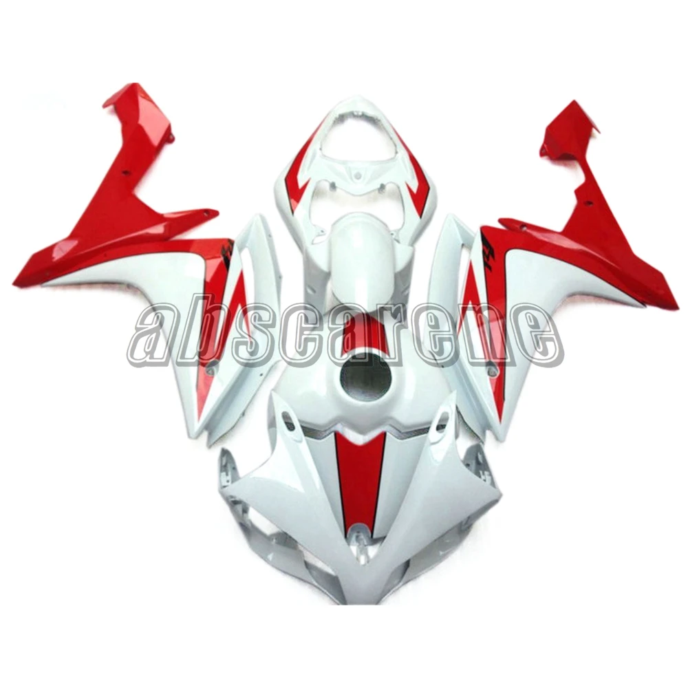 Полный комплект обтекателей для Yamaha YZF1000 R1 2007 2008 YZF R1 07 08 ABS пластик впрыска мотоцикла Cowlings глянцевый красный белый кузов