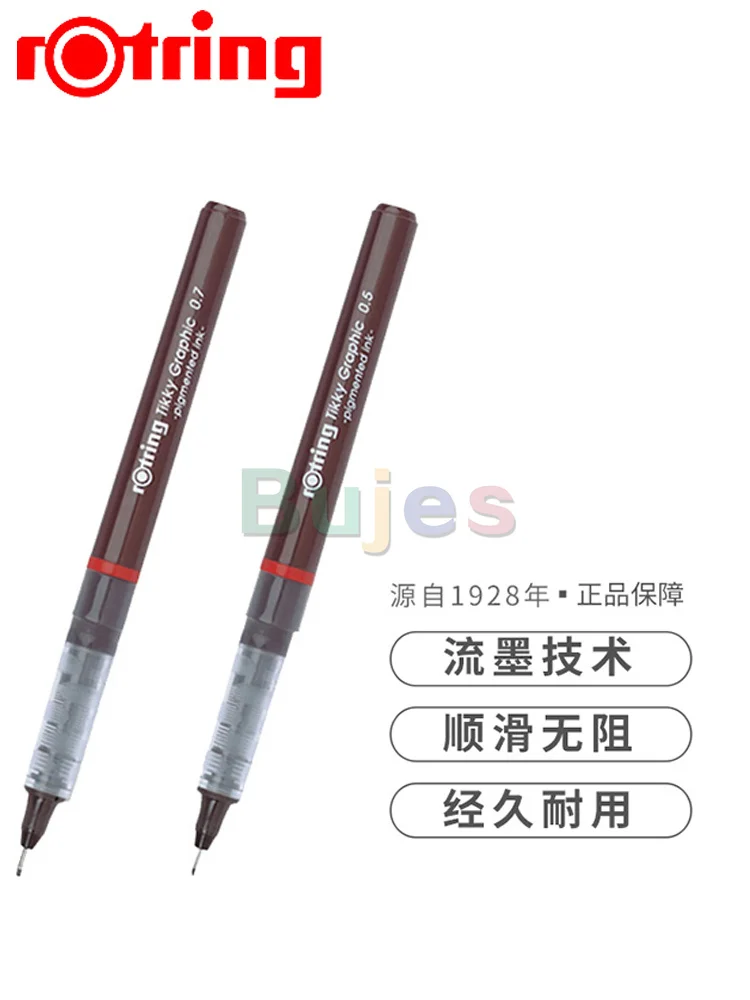 2PCS Rotring Tikky Fine Liner Fiber Tip Graphic Pen,