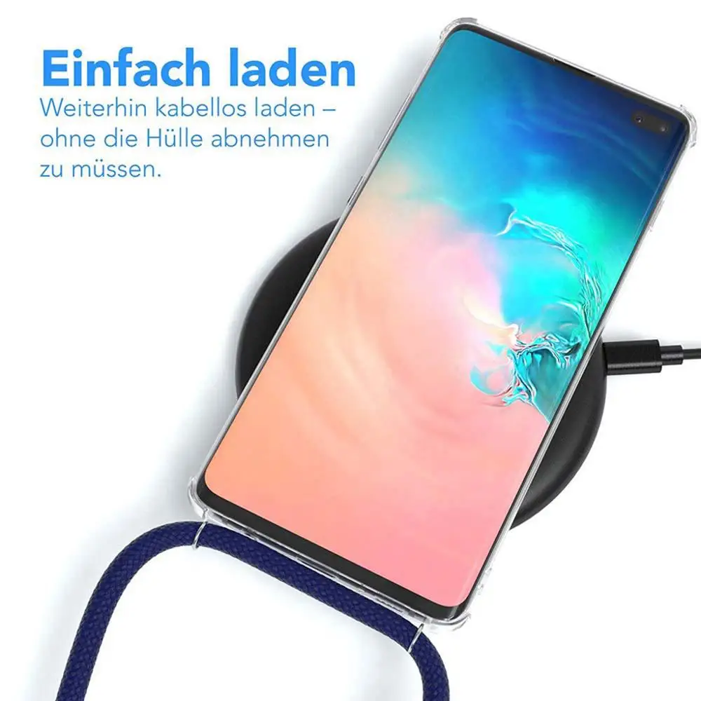 Ожерелье ремешок чехол для телефона для samsung Galaxy A50 A30 A20 Note10 Plus ремешок шнур цепь крышка для samsung Note 10pro 10 Plus чехол