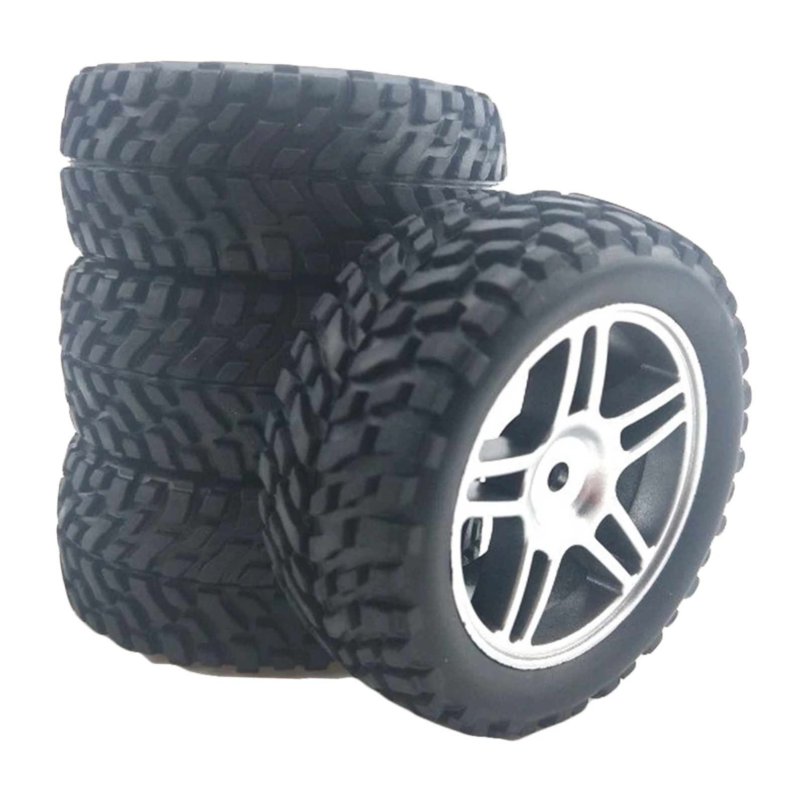 

4Pcs 12mm Hex RC Wheels Tires Set for Wltoys 144001 RC Crawler Buggy Trucks DIY Accessory