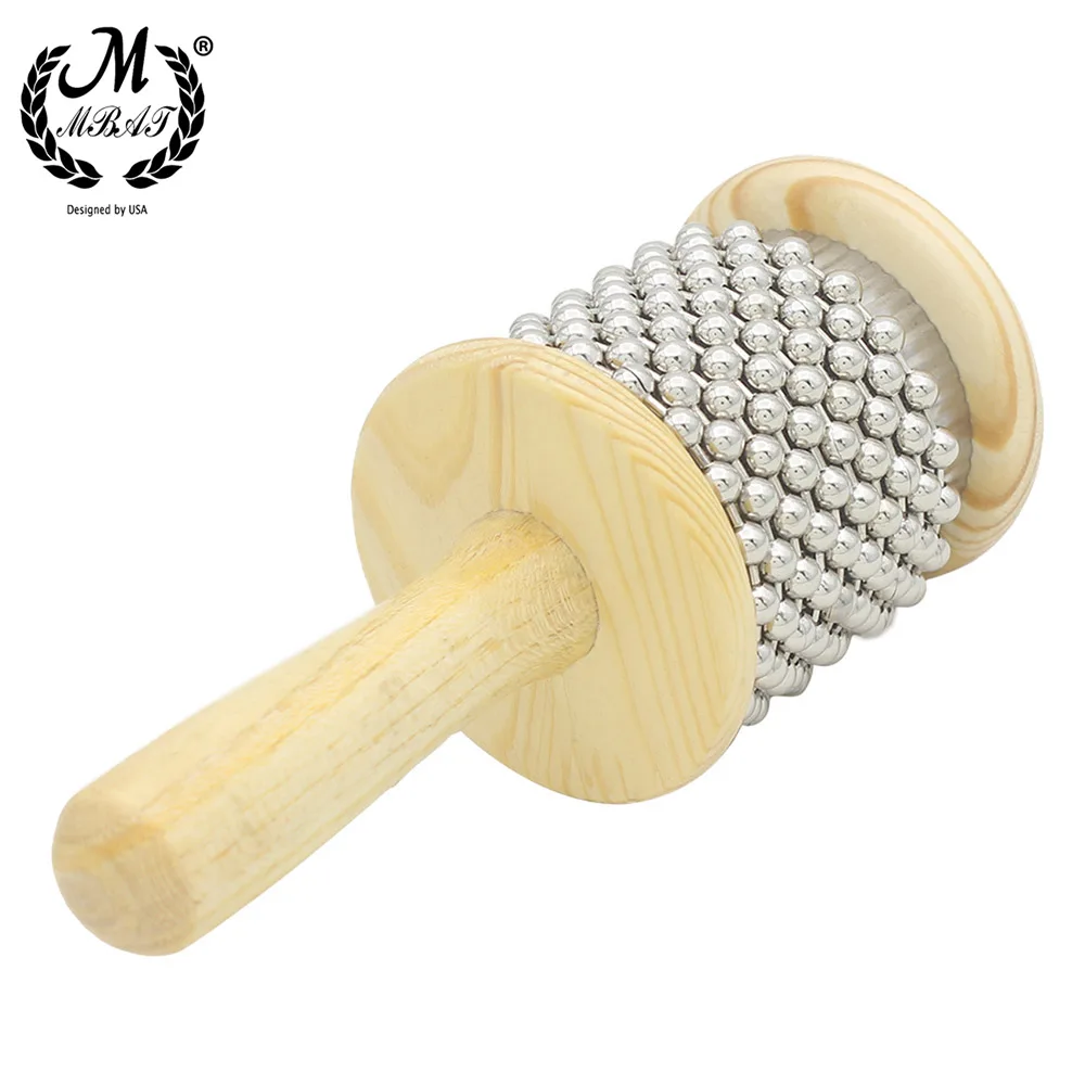M MBAT High Quality Wooden Cabasa Percussion Band Student Children Kid Instrument Pop Hand Shaker Percussion Musical Toys