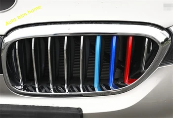 

Tricolor Front Grille Racing Front Grill Stripes Decoration Accessories Cover Trim For BMW 5 Series G30 530i 540i 2017 - 2020