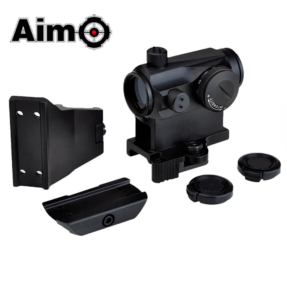 

Aim-O Tactical Riflescope T1 Red/Green Dot 45 Degree Offset/QD Mount and Low Mount Airsoft Pistol Scope AO5052 Hunting Optics