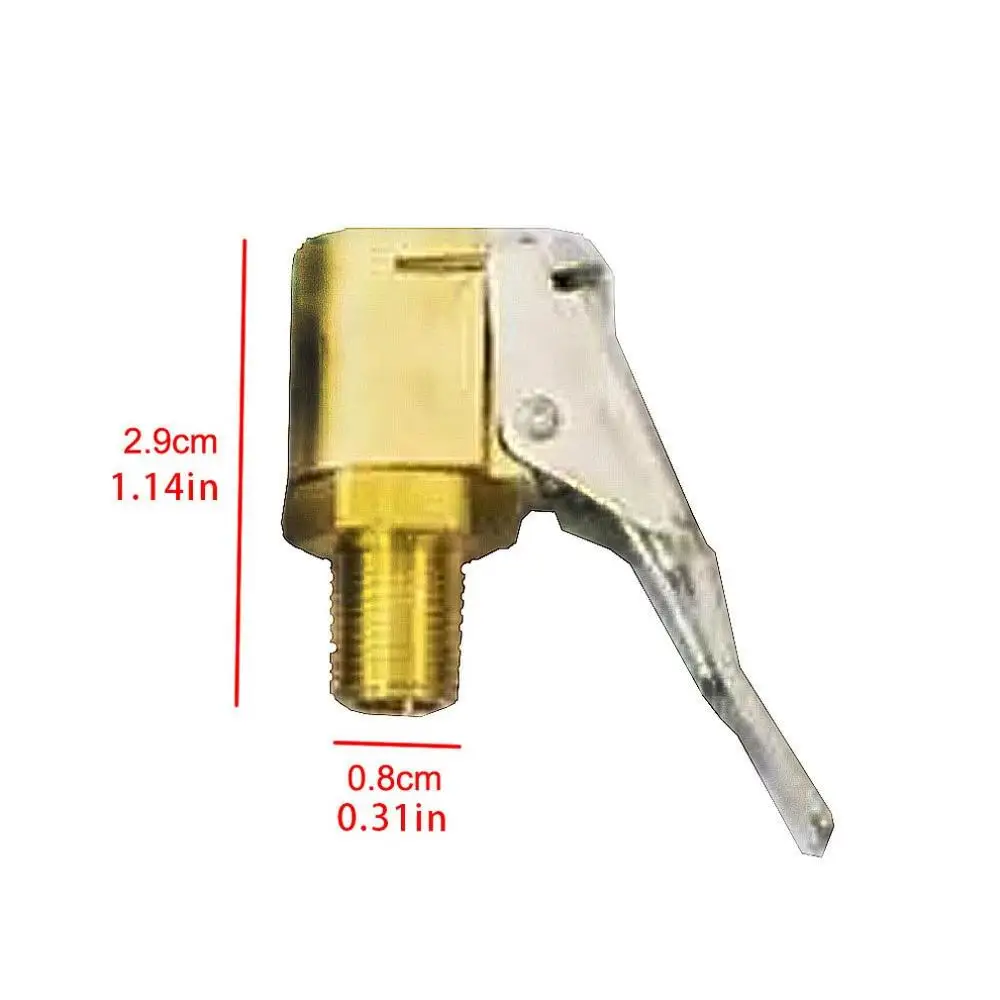 1 шт. автомобильный латунный 8 мм воздушный патрон для шин, насос, зажим для клапана, адаптер, автомобильные аксессуары