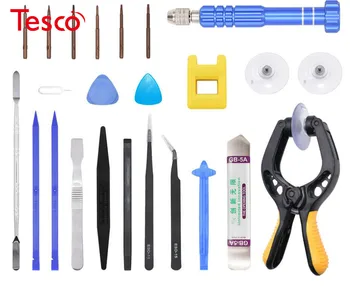 

New Combination 24 in 1 Repair Tools Kit With Screen Pliers Screwdriver for iPhone 7 Tablet PC Cell Phone Replace LCD 100set/lot