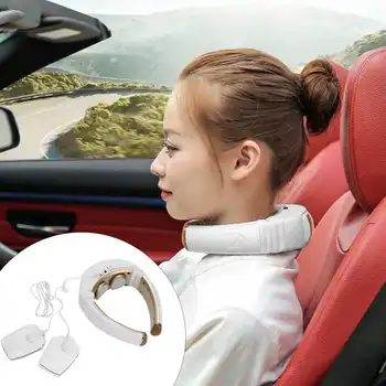 

Electric Cervical Vertebra Massager Pulse Hot Compress Therapy Neck Massage Instrument Pain Relief Shoulder Massager