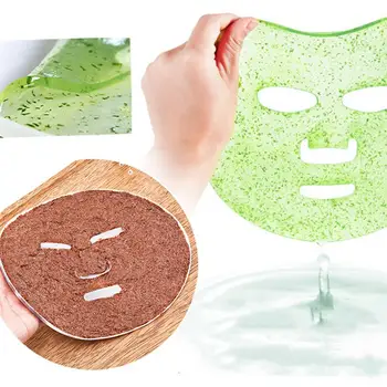 

2Pcs Silicone Mask Tray Makeup Tool Mask Mask Moisturizing Mask Fixed Silicone Film (White Pink)