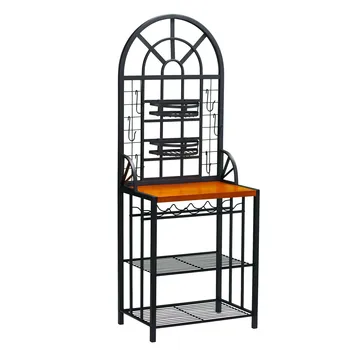 

Heavy Type Storage Rack Carbon Metal Shelf 5 Shelving Storage Unit 3 Layer Rack Storage Organizer for Kitchen Living Room