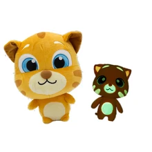 Светится в темноте Кот Рыжий игрушки+ светящиеся Мягкие плюшевые куклы Животные говорящие том и друзья Рождественский подарок на день рождения для ребенка