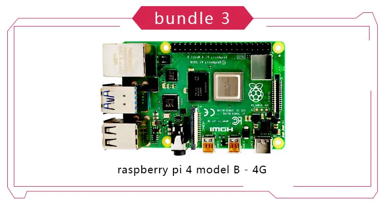 Raspberry Pi 4 B 1G/2G/4G Модель B макетная плата BCM2711 SoC DDR4 ram USB 3,0 Поддержка PoE, чем Pi 3 Raspberry