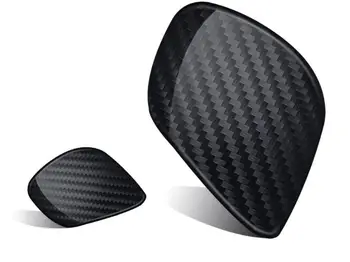 

50 Pairs Real Carbon Fiber Shift Gear Knob Trim Emblems Stickers for VW Volkswagen Tiguan Golf CC Passat Magotan Sagitar Lavida